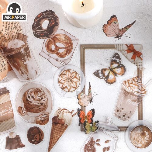 Mr.paper 15Pcs/bag 4 Designs Forest Tea Party Series Ins St