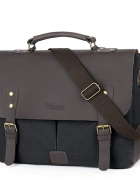 Business Laptop Bag Canvas Briefcase Men Shoulder Bag High G