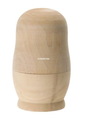 5Pcs DIY Wooden Blank Embryos Russian Nesting Dolls Matryosh