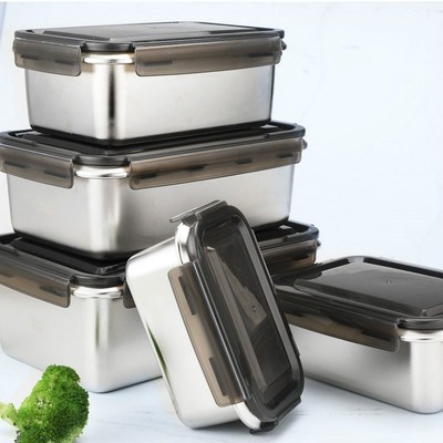 Large Lunch Box Stainless Steel Food Storage Containers Airt