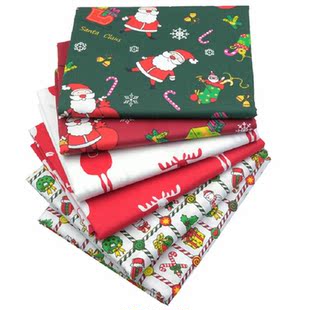6 PCS Christmas Quilting Fabric Squares 20X20 Inch Print