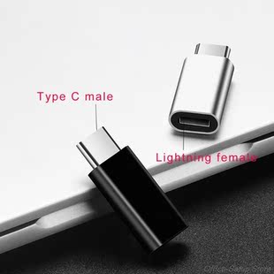8 Pin Lightning Female to Type C Male Adapter Converter for