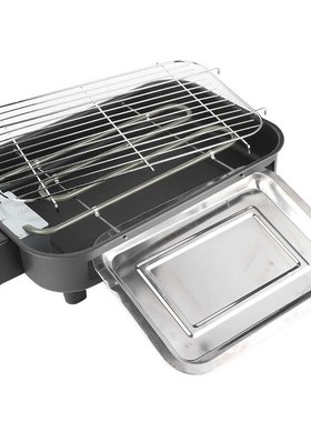 Electric BBQ Grill Stainless Steel Smokeless Barbecue Machin