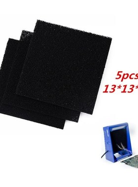 5Pcs13*13*1cm High Density Activated Carbon Foam Black Filte