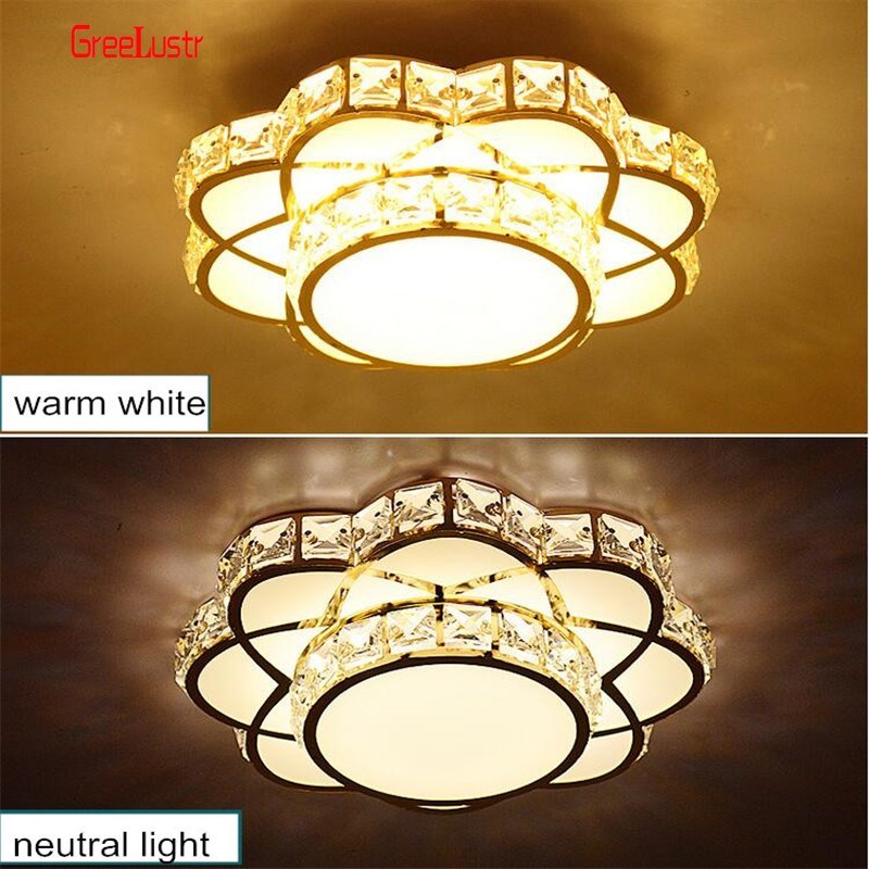 Modern Led Crystal Chandelier Light Gold Ceiling Chandeliers