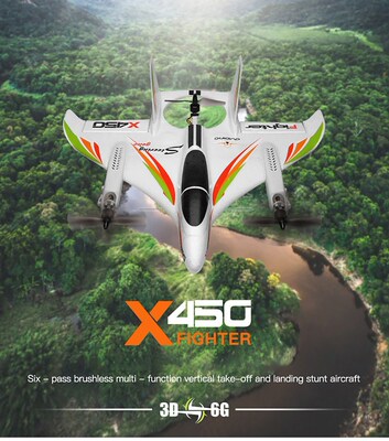 CEVENNESFE XK X450 Rc Airplane 2.4G Remote Control Brushless