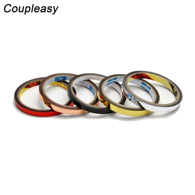 10pcs/lot 5mmx30m stationery tape silver/gold/black/red foil
