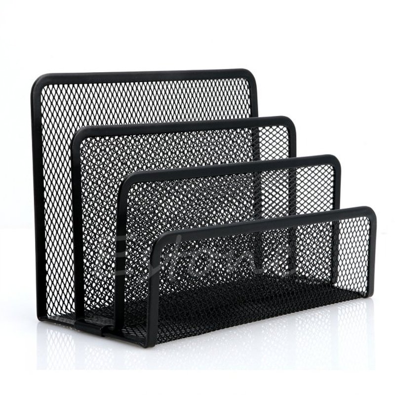 Mesh Letter Sorter Mail Document Tray Desk Office File Holde