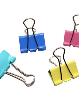 4 Pcs Office Binding Products Color Long Tail Clips 5.4*3.2c