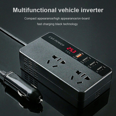 400W Car Inverter DC 12V-24V to AC 220V Converter Outlets 4