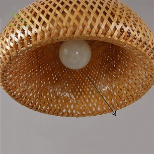 japanese tatami lamp wooden rattan lampshade pendant lights