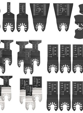 28PCS Quick-release HCS/Japan-tooth/Bi-metal Oscillating Too