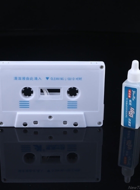NEW Wet Type Cassette Tape Head Cleaner + Demagnetizer for A