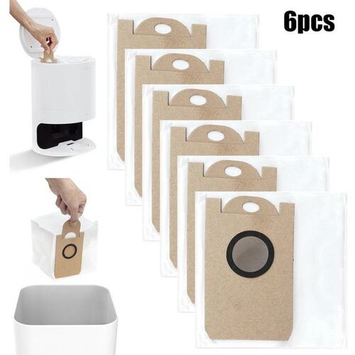 6 Pack Vacuum Cleaner Dust Bags For Lenovo T1 Pro Robot Vacu