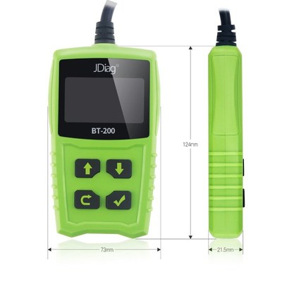 JDiag FasCheck BT-200 Car Battery Tester BT200 LCD Display 1