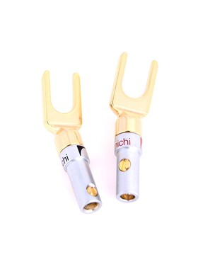 1Pair Audio Speaker Banana Plug 适用于 Video Peaker Copper 8