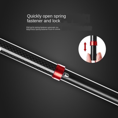 Four-Section Trekking Pole Ultralight Hiking Stick Climbing