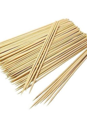 BBQ 100Pcs Bamboo Kabob Skewers Vegetable Meat Kebab Stick G