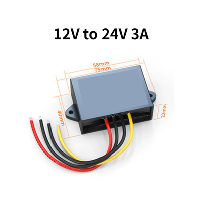 Boost Voltage converters 12V Transform to 24V Step up car Po