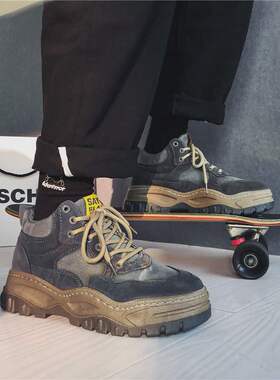 Men's shoes fashion shoes 2021 new winter daddy shoe