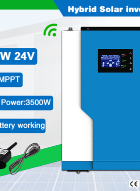 3500W 24VDC 100A Hybrid Rated Power PV 5000W Off Grid Solar