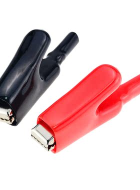 2PCS 50A Opening 15mm Sheathed Alligator Clips Electrical DI