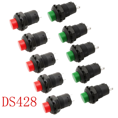2-10Pcs DS-428 DS428 12mm Self-locking Push Button 2 Pin Min