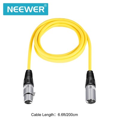 Neewer 6 Pack 6.5ft/2M XLR Male To XLR Female Color Microph