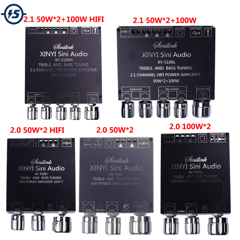 DC 5V-26V Bluetooth Amplifier Stereo 2.0/2.1 Channel BLE5.0