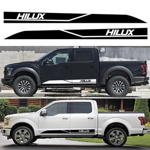 2Pcs Car Door Side Stickers For Toyota Hilux Revo Vigo Auto