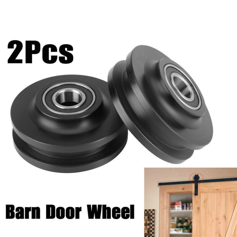 2pcs Goutaman Rail Pulle Grinding Spraying Barn Door Wheel C