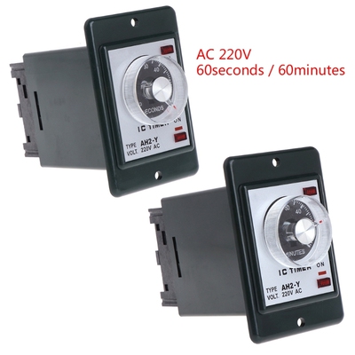 0-60 seconds/minutes Power On Delay Timer Time relay w socke