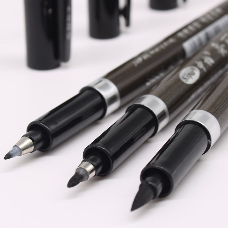 3PCS/set Brush Pen Calligraphy Pen  Chinese Words Learning S