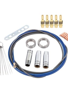 23Pcs Torch/Gun Consumables Electrode and Shield Cups and Li