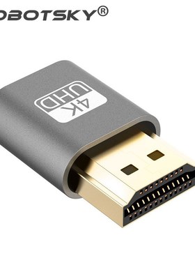 4K HDMI Virtual Displayeat Dummy Plug Display Emulator Conn