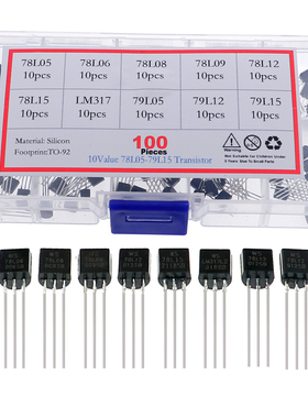 100pcs/box TO-92 Voltage regulator transistors assortment Ki