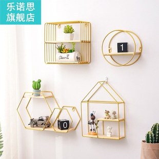 Wall-mounted Iron Storage Rack Shelves Wall Decoration 适用