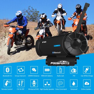 Fodsports FX8 Motorcycle Helmet Bluetooth Intercom Moto Helm