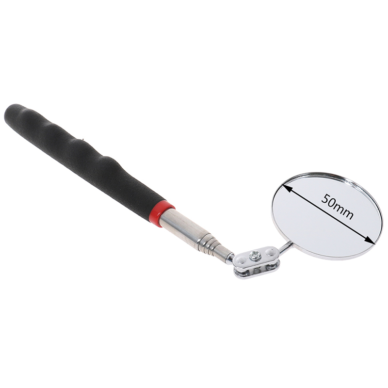 1Pc 50mm Car Telescopic Detection Lens Inspection Round Mirr