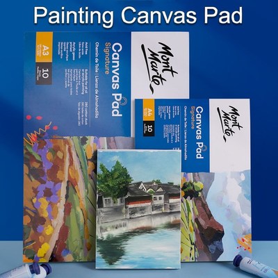 10 Sheet/pack Oil Acrylic Painting Canvas Pad Paper Book 280