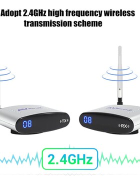 8-Channel Wireless Audio Video Transmitter Receiver Set 300M