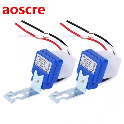 2 Pcs Automatic On Off Photocell Street Light Switch DC 12V
