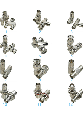 1Pcs Connector BNC to BNC Male plug & Female Jack Bulkhe
