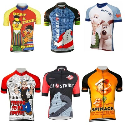 Cartoon Cycling Jersey Summer Men Funny Mtb Jersey camisa ci