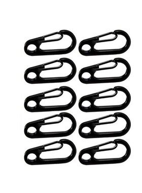 Relefree 10 Pcs Carabiner Stainless Steel EDC Keychain  Hiki