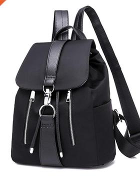 Simple nding Solid Color Nylon Women	s Backpacks