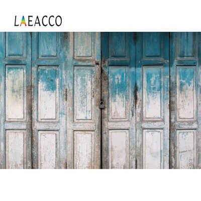 Laeacco Wood Backdrops For Photography Old Wooden Board Doo