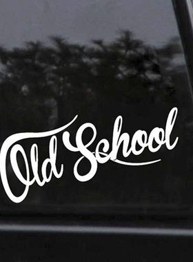19x7CM OLD SCHOOL Vinyl Custom Classic Car Styling Decal Sti
