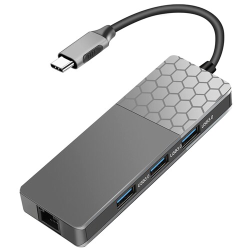 USB 3.0 6-Port Type-C Docking Station USB Hub Multi-Function