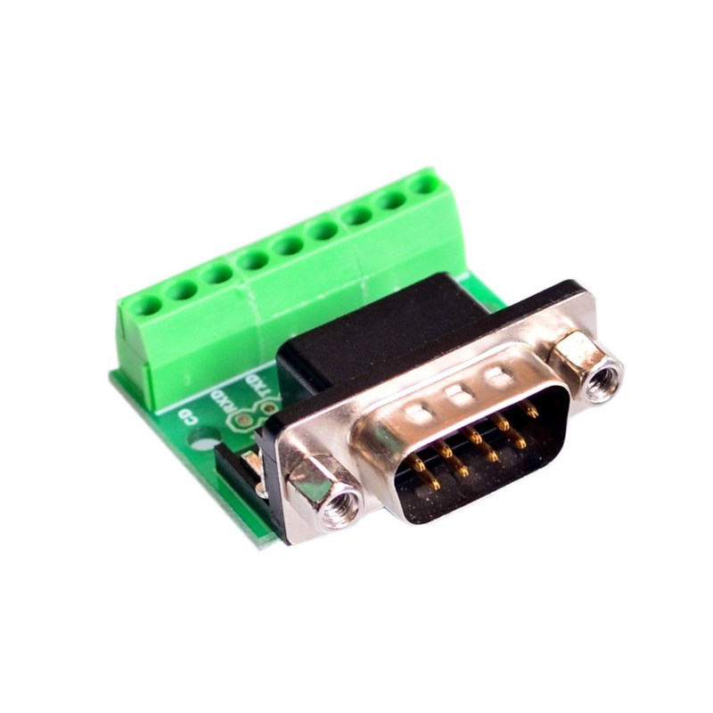 DB9 RS232 Serial to Terminal male Adapter Connector Breakout